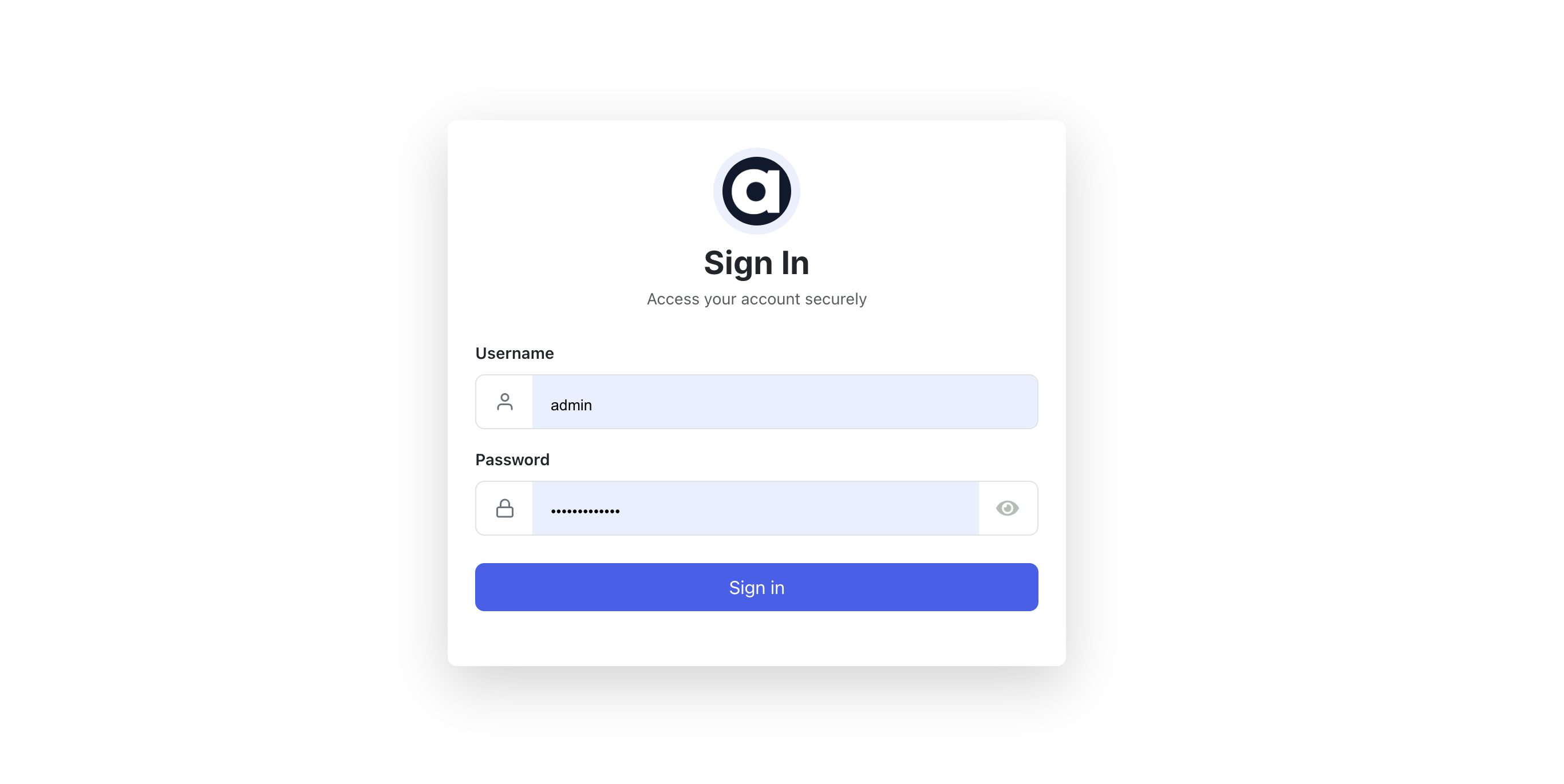 Sandbox Login Page