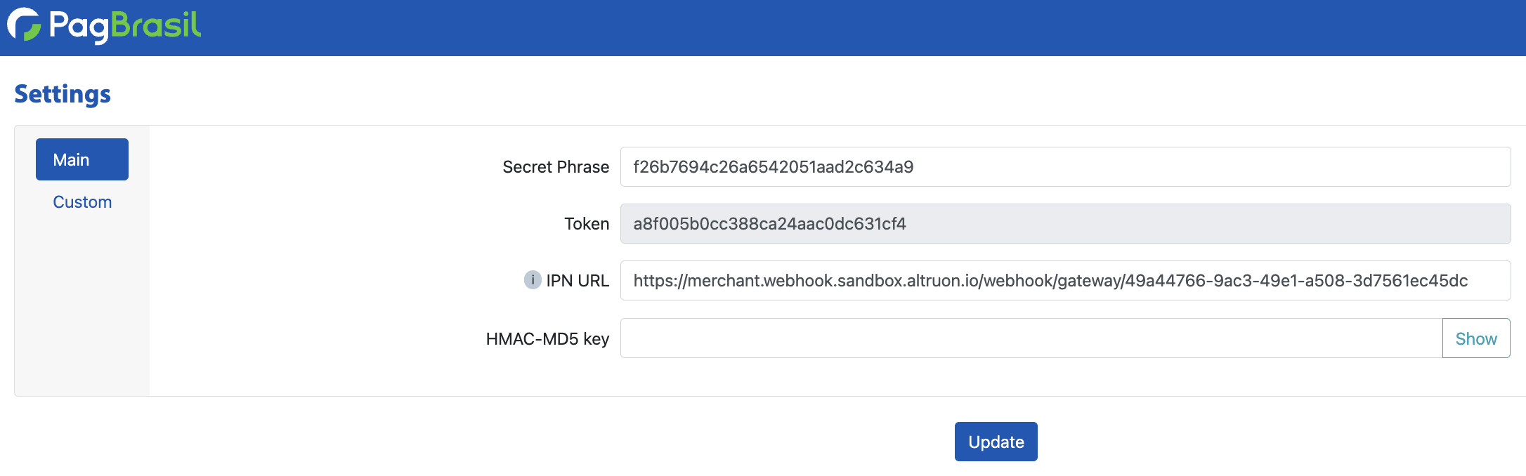 Pagbrasil integration